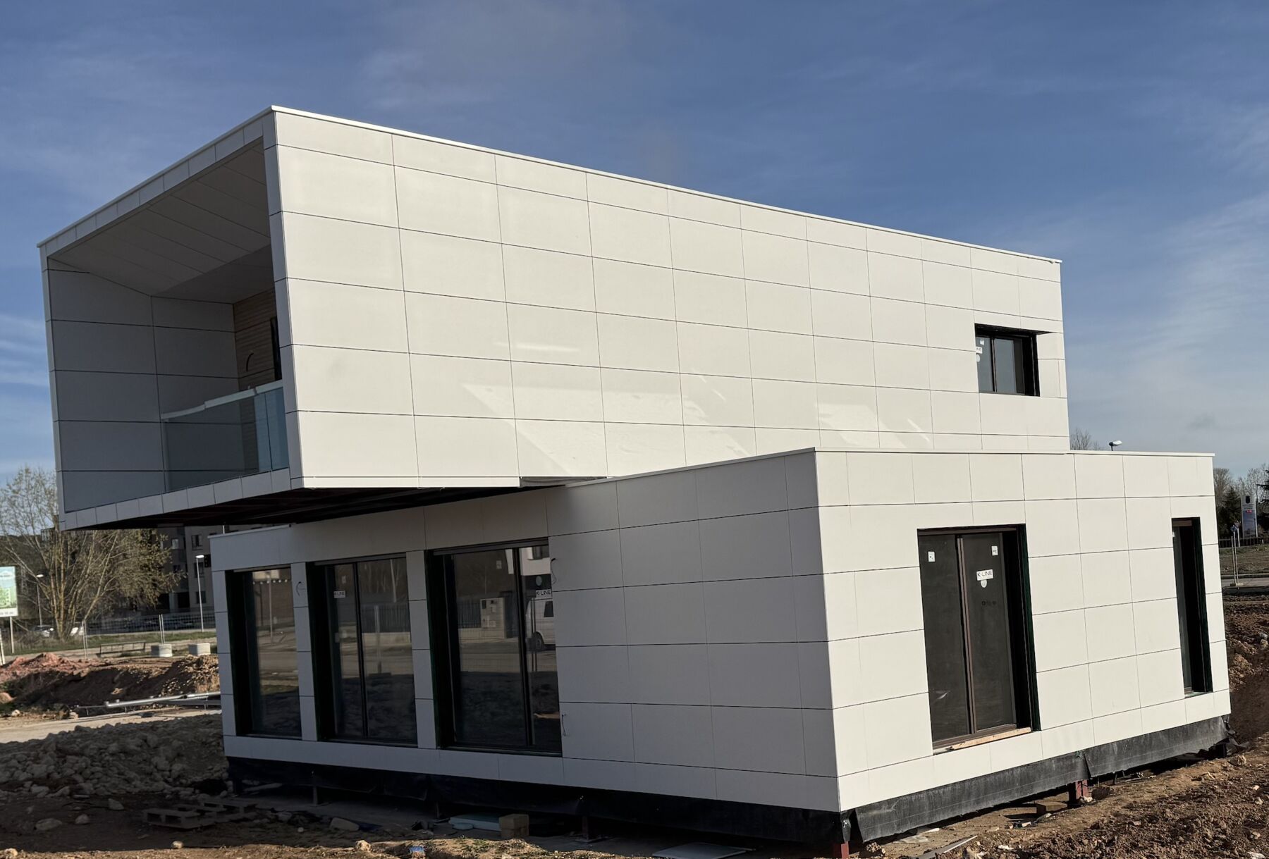 Villa Los Fresnos en construcción